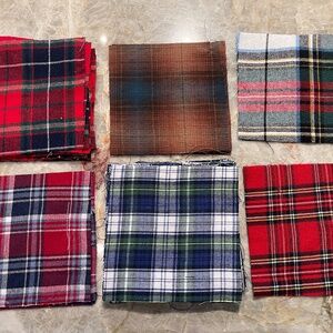 40 Precut 5" Quilt Squares Assorted Fabric Charm Pack Flannel